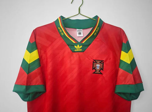 Camisola Portugal retrô vermelha 9224