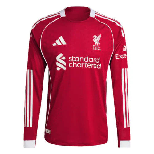 Camisola Liverpool Home 2025/2026 - MANGA LONGA