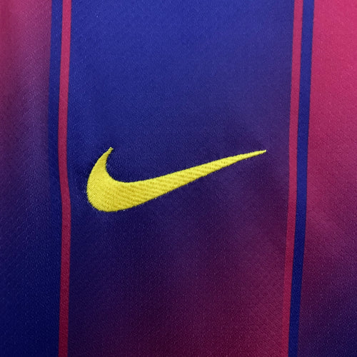 Camisola Barcelona home azul e vermelho 2025/2026