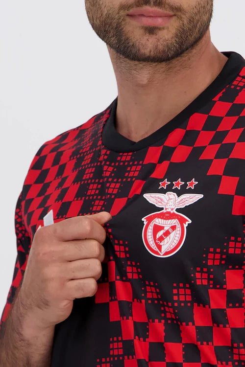 Camisola pré jogo vermelhopreto 2025/2026 - LANÇAMENTO