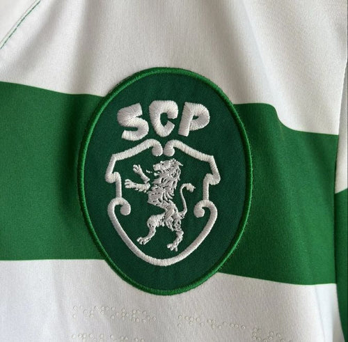 Camisola retrô principal 2018/2019 verde e branca